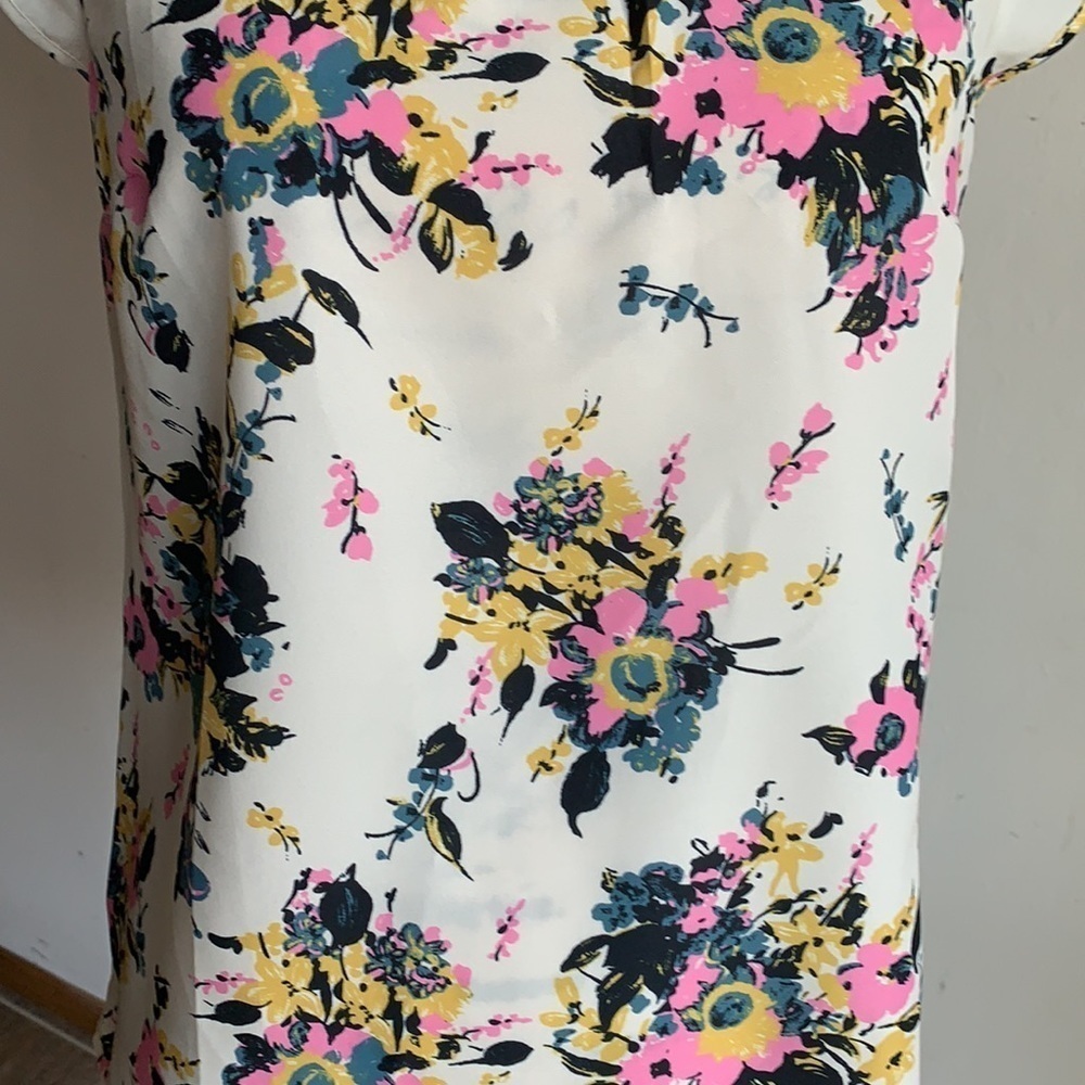 ModCloth Floral Capped Sleeve Blouse Top Size XS NWT - Picture 6 of 11